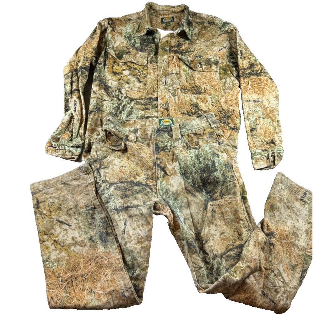 Cabela's Camo Shirt Pants Set Mens L 32 Hunting Outdoor Gear